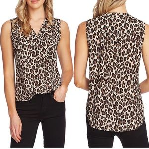 Vince Camuto Leopard Blouse - Large